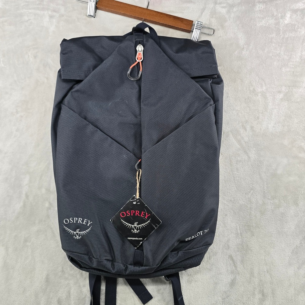 Osprey Zealot 30 Backpack Unisex‎ OS Black Teal Climbing Commuter Pack NEW